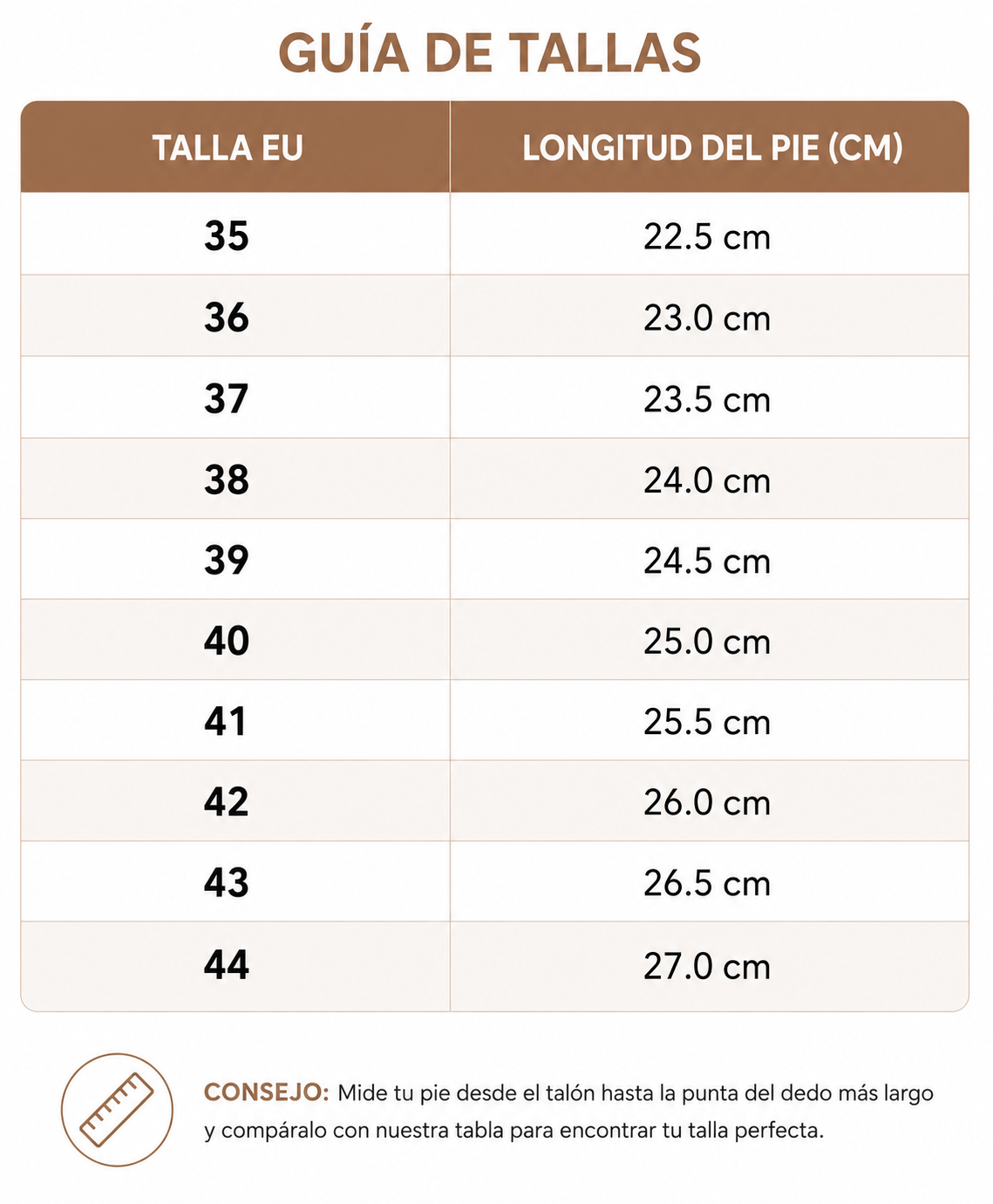 Guía de tallas ByAlma